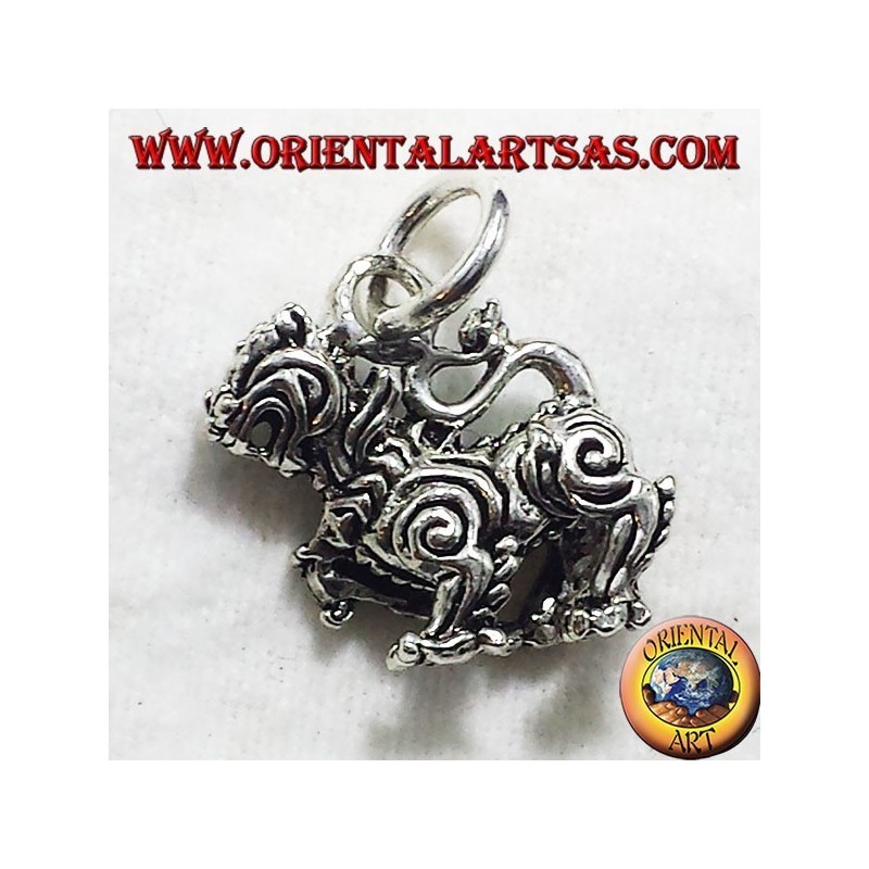 Anhänger Thai Singha (Löwe), Silber