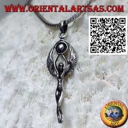 Silver pendant, Celtic goddess of fairies and the sun