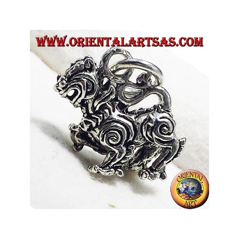 Pendant Thai Singha (Lion), silver