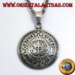 Sunstone pendentif en argent (CALENDRIER AZTEC)