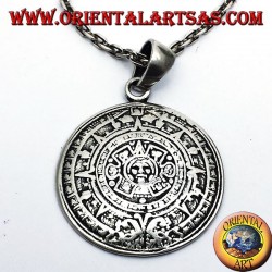 Sunstone pendentif en argent (CALENDRIER AZTEC)
