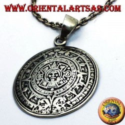Sunstone pendentif en argent (CALENDRIER AZTEC)