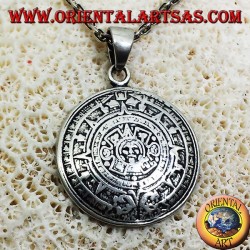 Sunstone pendentif en argent (CALENDRIER AZTEC)