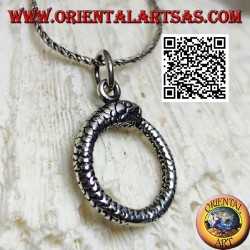 Silver pendant in the shape of Ouroboros or Ouroboros