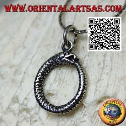 Silver pendant in the shape of Ouroboros or Ouroboros