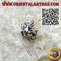 Mini silver earring, "Tanninim" the sea dragon