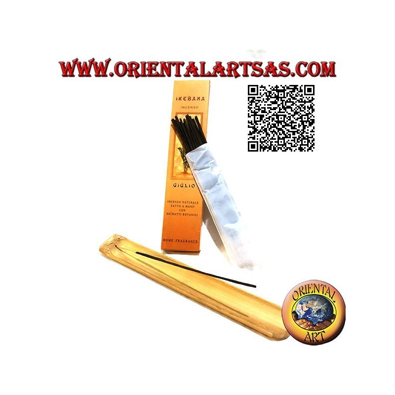 Incenso "Ikebana" naturale con estratti botanici all'aroma di Giglio (20 sticks)