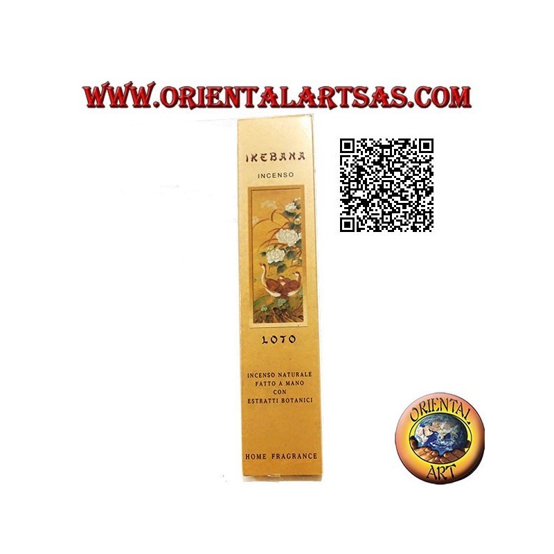 Incenso "Ikebana" naturale con estratti botanici all'aroma di Loto (20 sticks)