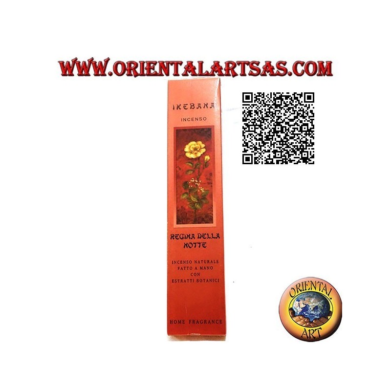 Incenso "Ikebana" naturale con estratti botanici all'aroma Regina della notte (20 sticks)