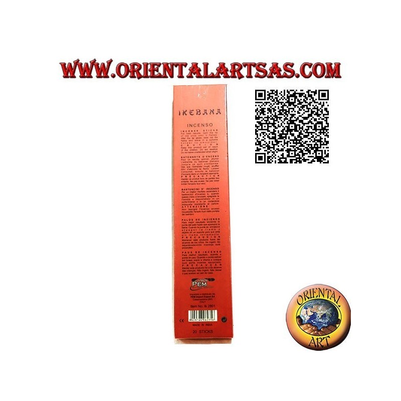 Incenso "Ikebana" naturale con estratti botanici all'aroma Regina della notte (20 sticks)