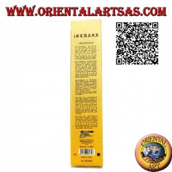 Incienso natural "Ikebana" con extractos botánicos aromatizados con té de rosas (20 barras)