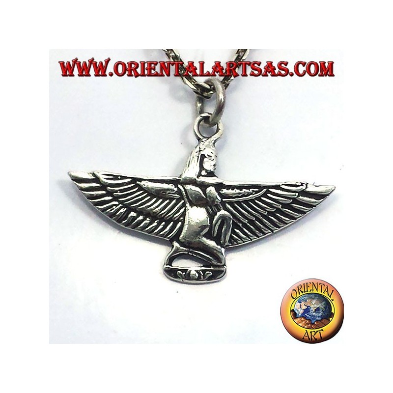 pendant Maat, goddess of justice, silver