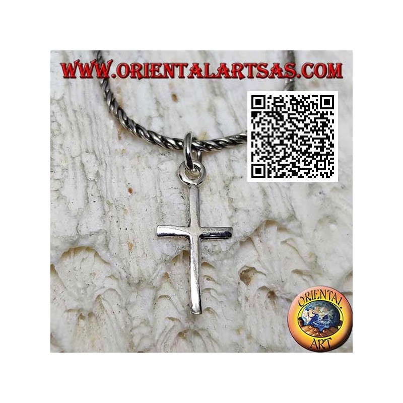 Glatter und einfacher Immissa oder Latin Cross Silber Anhänger (klein)