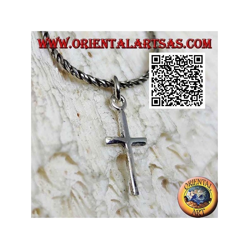 Glatter und einfacher Immissa oder Latin Cross Silber Anhänger (klein)