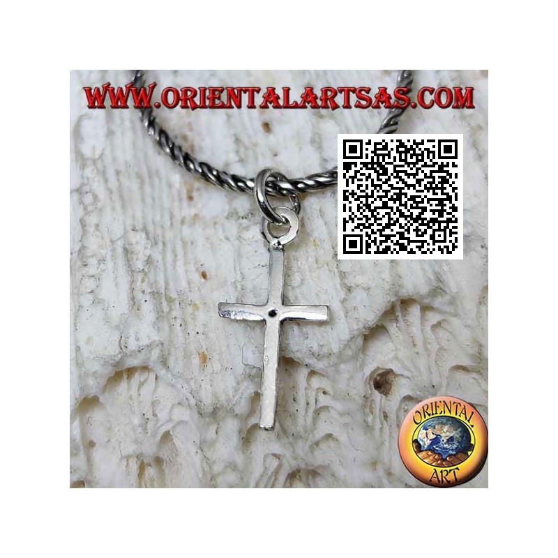 Glatter und einfacher Immissa oder Latin Cross Silber Anhänger (klein)