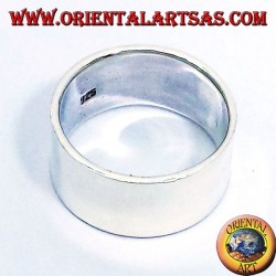 anello fascia piatta 10 mm. in argento