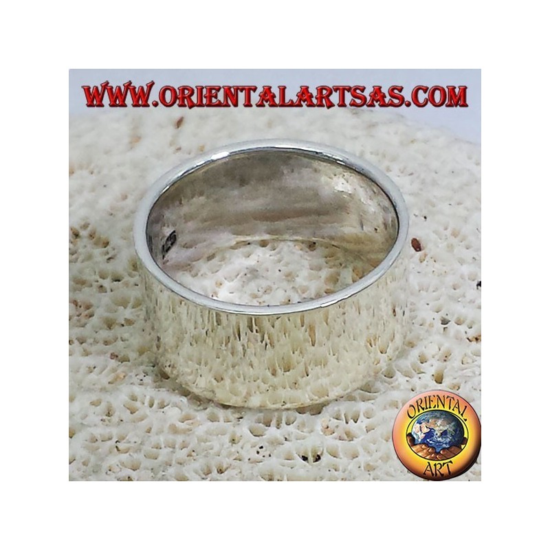anello fascia piatta 10 mm. in argento