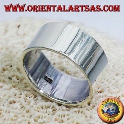 Ring Flachband 10 mm. Silber