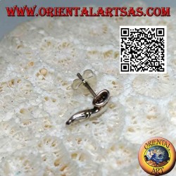 Mini pendiente de plata, la pipa