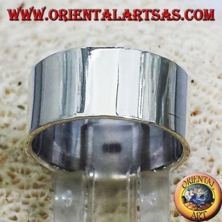 anello fascia piatta 10 mm. in argento