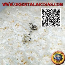 Mini boucle d'oreille en argent, le A des Avengers dans le cercle