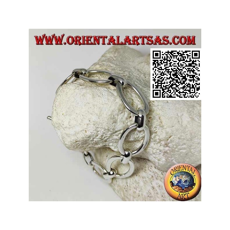 Bracciale Argento Morbido Catena Ovale Grande | Oriental Art