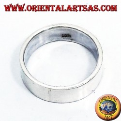 anillo de banda plana de 6 mm. plata