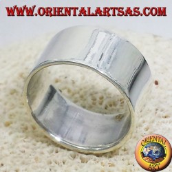 anello fascia piatta 12 mm. in argento 