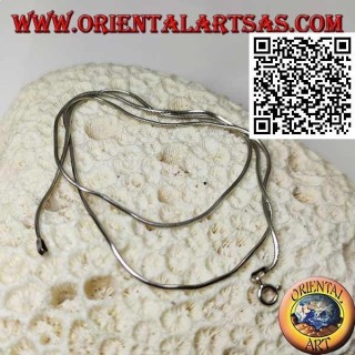 Collana in argento 925 ‰ con maglia snake da 47,5 cm x 1,5 mm