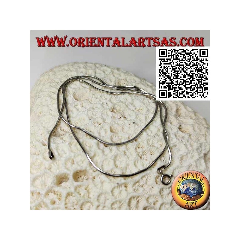 Collana in argento 925 ‰ con maglia snake da 47,5 cm x 1,5 mm
