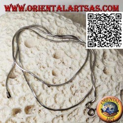 925 ‰ silver necklace with 47.5 cm x 1.5 mm snake link