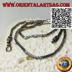 Borobudur (lien byzantin) Collier en argent 925 ‰, 47,5 cm x 3 mm