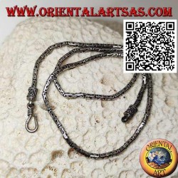 Borobudur (lien byzantin) Collier en argent 925 ‰, 47,5 cm x 3 mm
