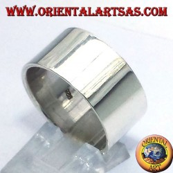 Ring Flachband 12 mm. Silber