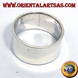 ring flat band 12 mm. silver