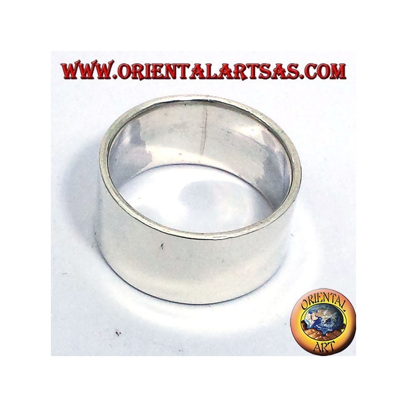 ring flat band 12 mm. silver
