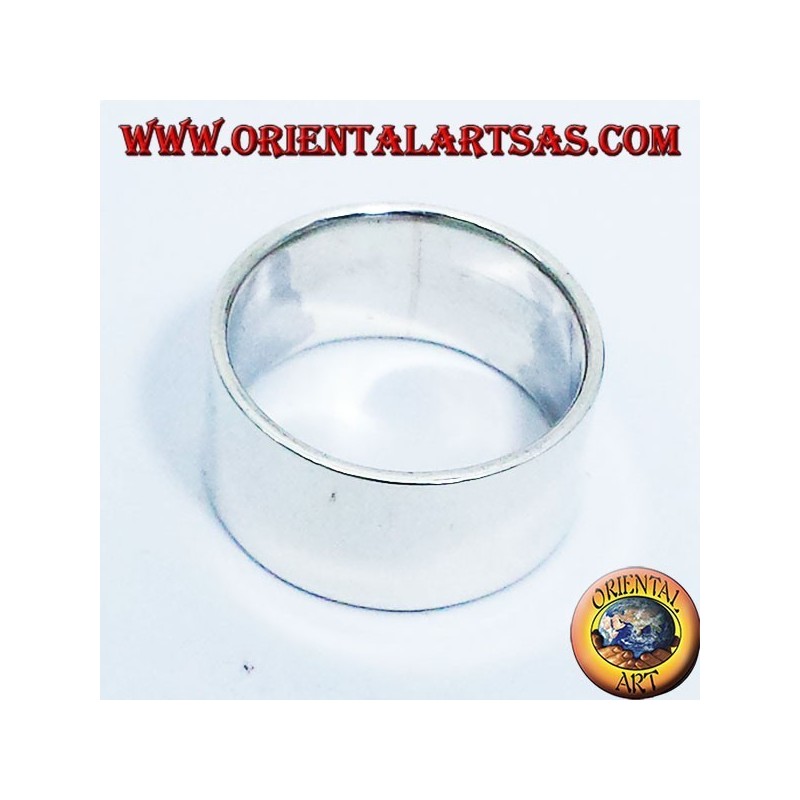 Ring Flachband 12 mm. Silber
