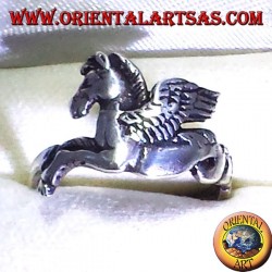 Pegasus geflügeltes Pferd Ring, Silber