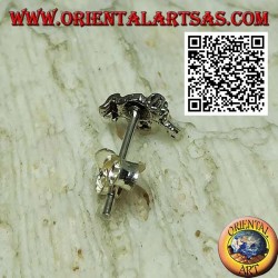 Mini silberner Ohrring, die große Krabbe