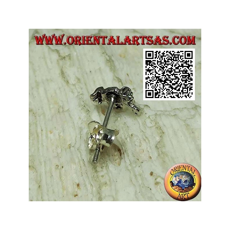 Mini silver earring, the big crab