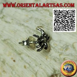 Mini boucle d'oreille en argent, la "tarentule" (la grosse araignée)