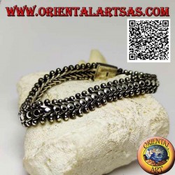 22cm x 11 * 5 mm pulsera de plata de ancho milpiés liso plano