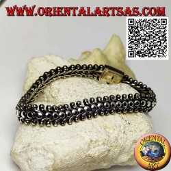 22cm x 11 * 5 mm pulsera de plata de ancho milpiés liso plano