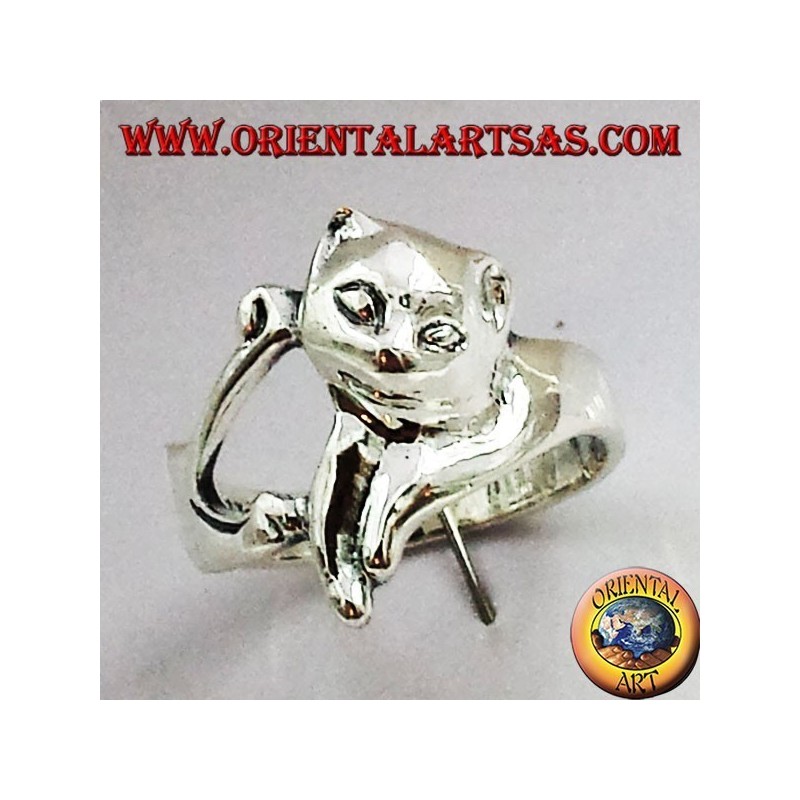 Cat Ring (cat) Argent