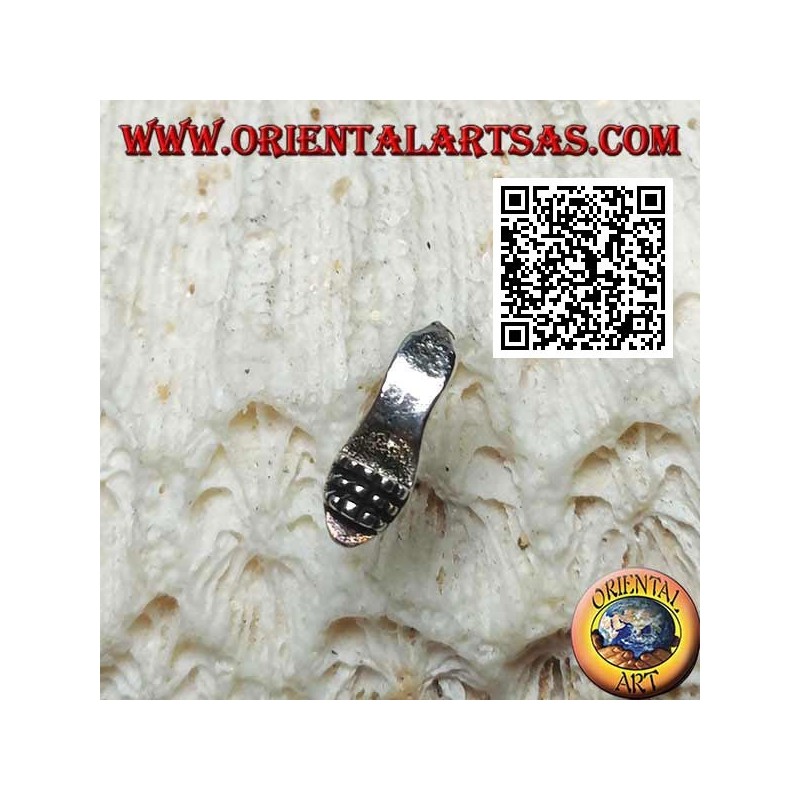 Mini silver earring, the wedge (shoe)