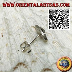 Mini boucle d'oreille en argent, la babouche