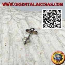 Mini boucle d'oreille en argent, la tongs