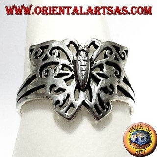 anello in argento farfalla 