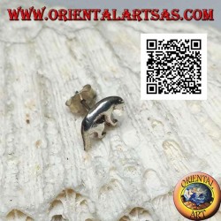 Boucle d'oreille mini en argent, le tapir