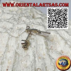 Mini silver earring, the mannequin